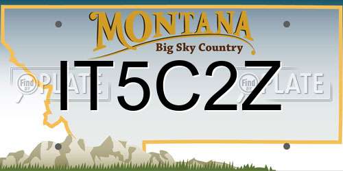 IT5C2Z Montana License Plate