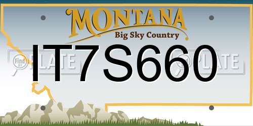 IT7S660 Montana License Plate