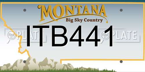 ITB441 Montana License Plate