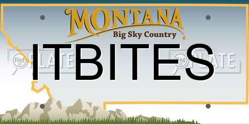 ITBITES Montana License Plate