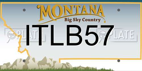 ITLB57 Montana License Plate