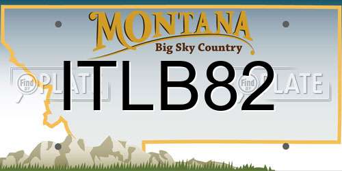 ITLB82 Montana License Plate