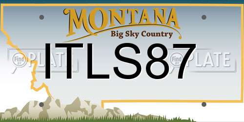 ITLS87 Montana License Plate