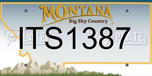 ITS1387 Montana License Plate