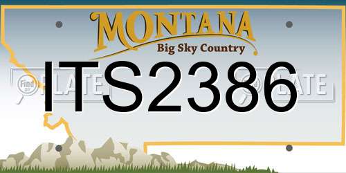 ITS2386 Montana License Plate