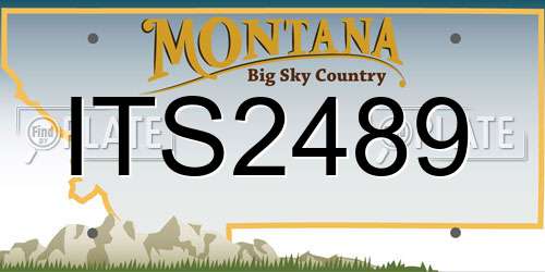 ITS2489 Montana License Plate