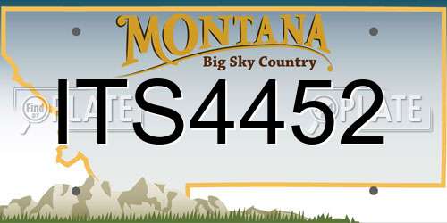 ITS4452 Montana License Plate