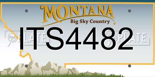 ITS4482 Montana License Plate