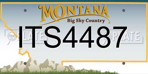 ITS4487 Montana License Plate