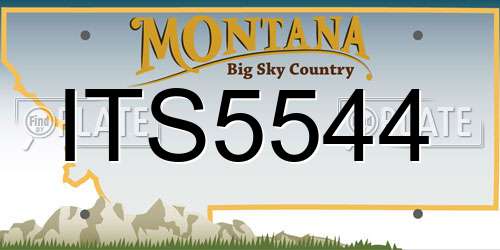 ITS5544 Montana License Plate