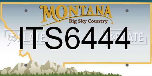 ITS6444 Montana License Plate