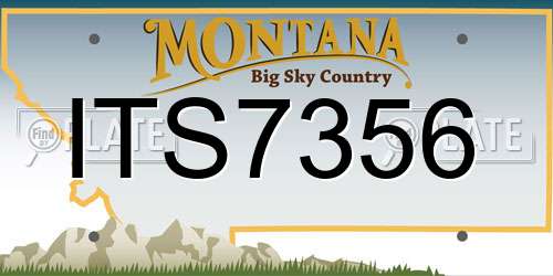 ITS7356 Montana License Plate