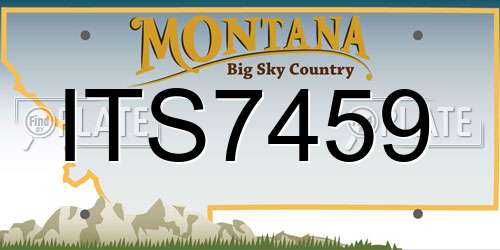 ITS7459 Montana License Plate