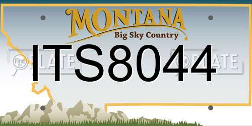 ITS8044 Montana License Plate