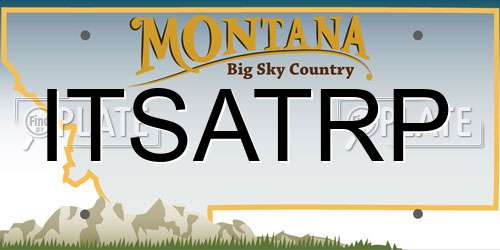 ITSATRP Montana License Plate
