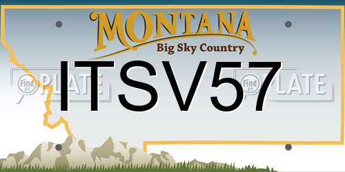 ITSV57 Montana License Plate