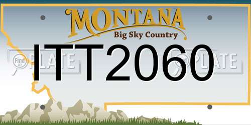 ITT2060 Montana License Plate