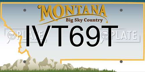 IVT69T Montana License Plate