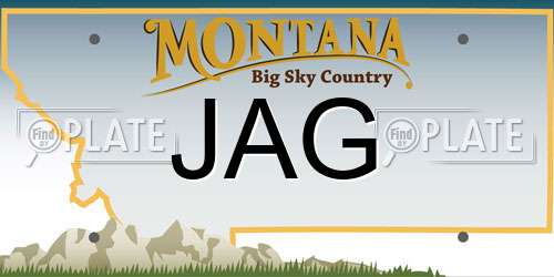 JAG Montana License Plate