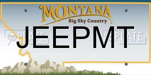 JEEPMT Montana License Plate