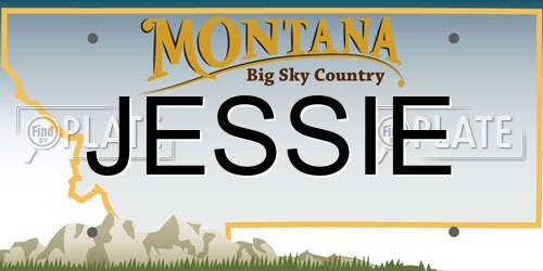 JESSIE Montana License Plate