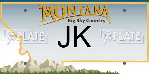 JK Montana License Plate