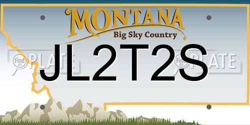 JL2T2S Montana License Plate
