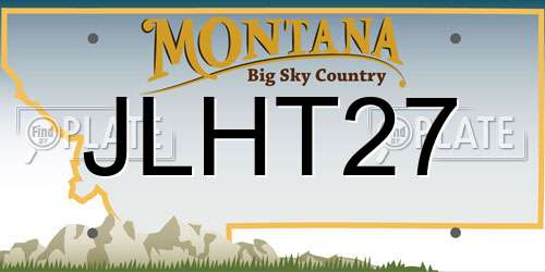 JLHT27 Montana License Plate