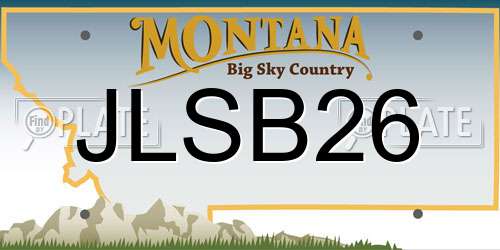 JLSB26 Montana License Plate