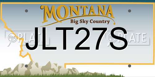 JLT27S Montana License Plate