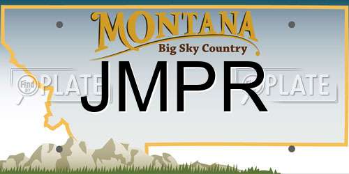 JMPR Montana License Plate