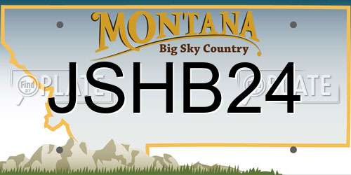 JSHB24 Montana License Plate