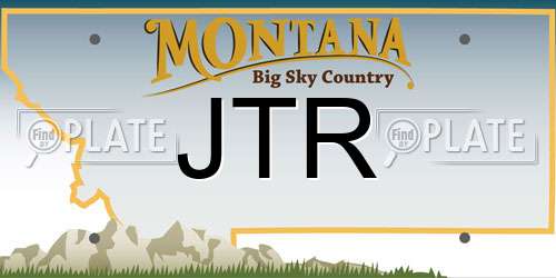 JTR Montana License Plate