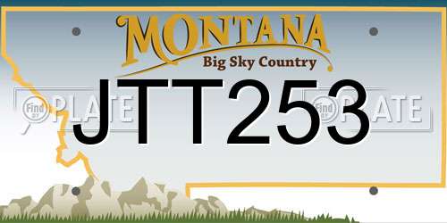 JTT253 Montana License Plate