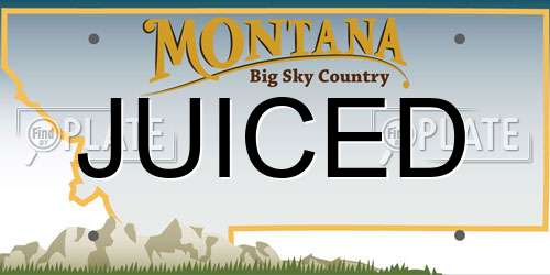 JUICED Montana License Plate