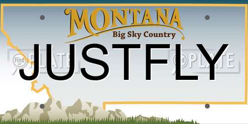 JUSTFLY Montana License Plate