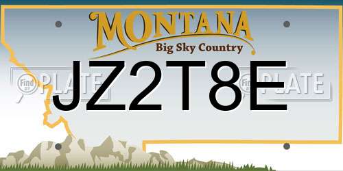 JZ2T8E Montana License Plate