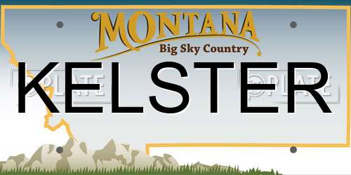 KELSTER Montana License Plate