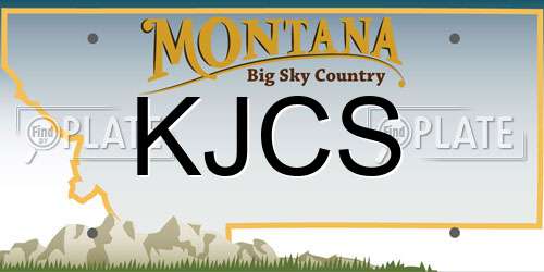 KJCS Montana License Plate