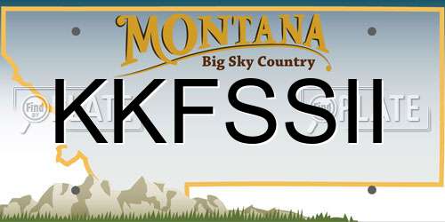 KKFSSII Montana License Plate
