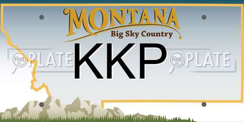 KKP Montana License Plate