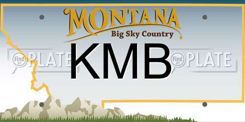KMB Montana License Plate
