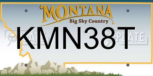 KMN38T Montana License Plate
