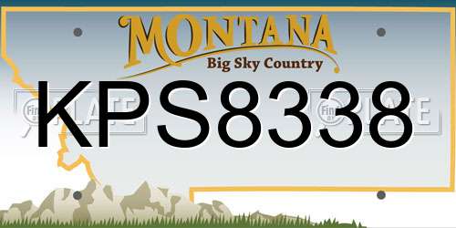 KPS8338 Montana License Plate