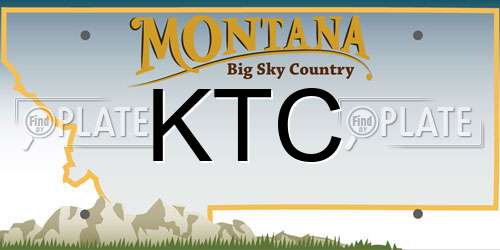 KTC Montana License Plate