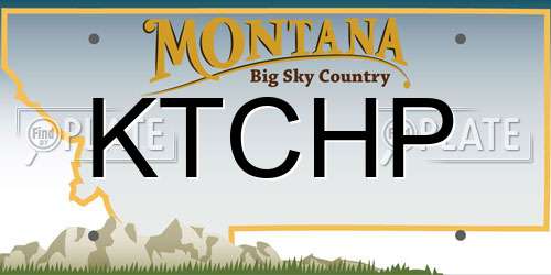 KTCHP Montana License Plate