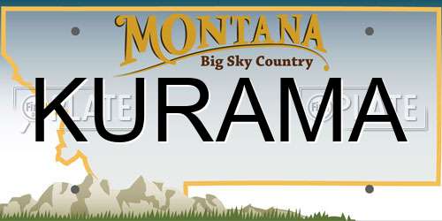 KURAMA Montana License Plate