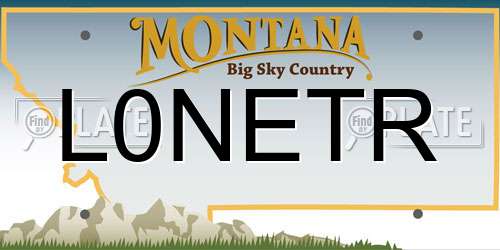 L0NETR Montana License Plate