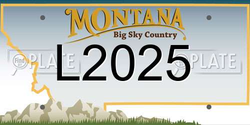L2025 Montana License Plate