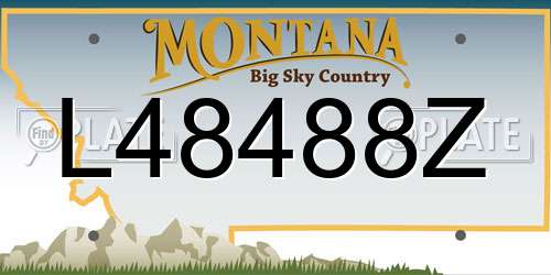 L48488Z Montana License Plate
